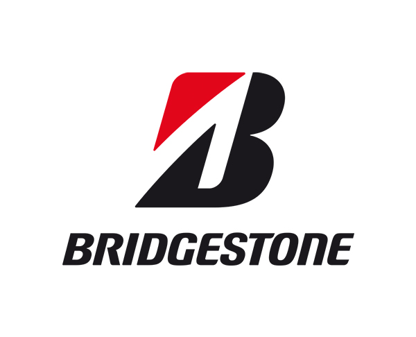 Vista del Logo "B" de Bridgestone en tamaño medio