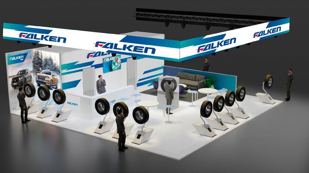 Vista del stand de Falken Tires en Equip Auto Paris