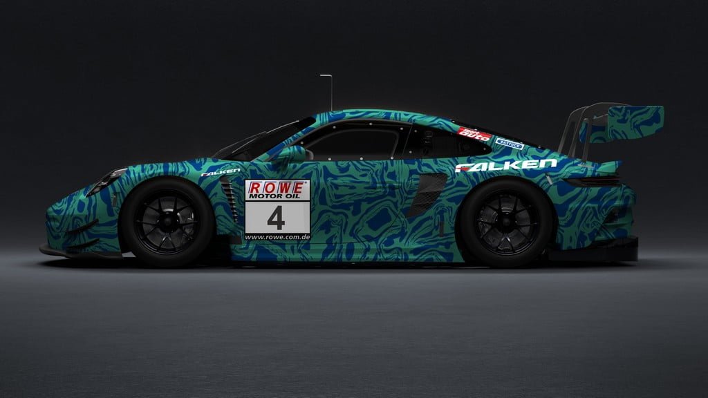 Vista del coche de FALKEN MOTORSPORTS: THE NEW PORSCHE 911 GT3