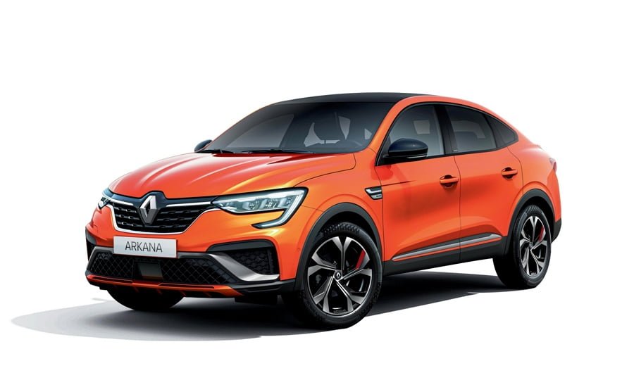 Vista del nuevo Renault Arkana con neumáticos Kumho