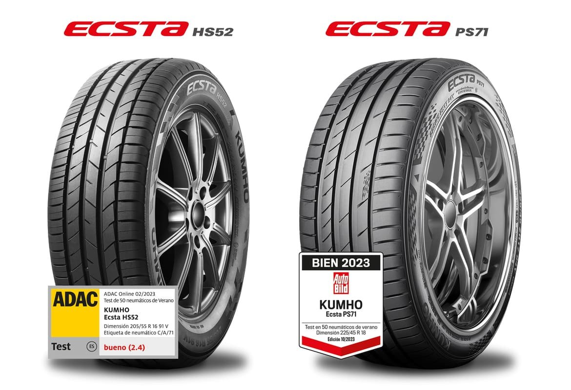 Do neumaticos Kumho ganan pruebas ECSTA PS71 y HS52