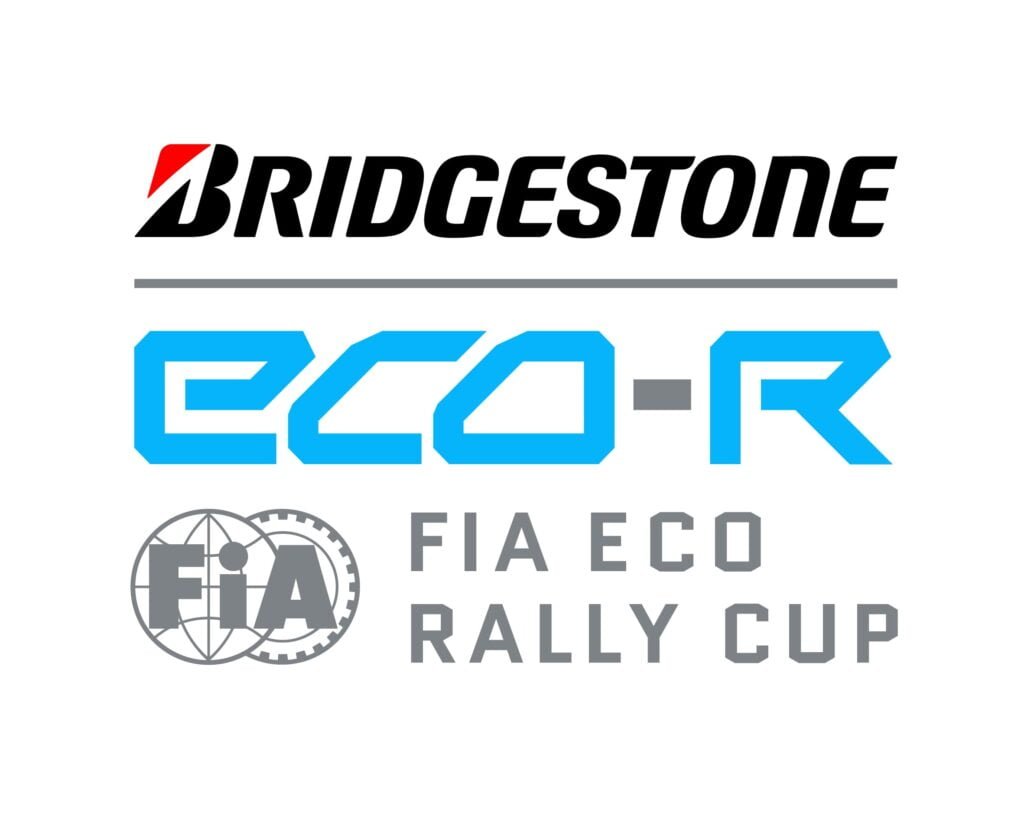 Vista de logo Copa Bridgestone FIA ecoRally