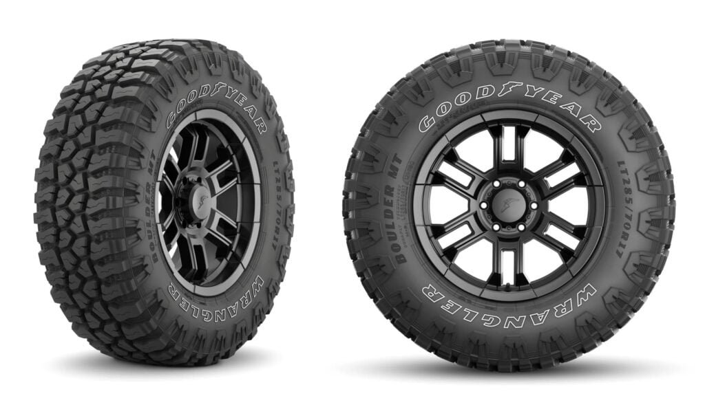 Vista del nuevo neumatico Goodyear Wrangler Boulder MT