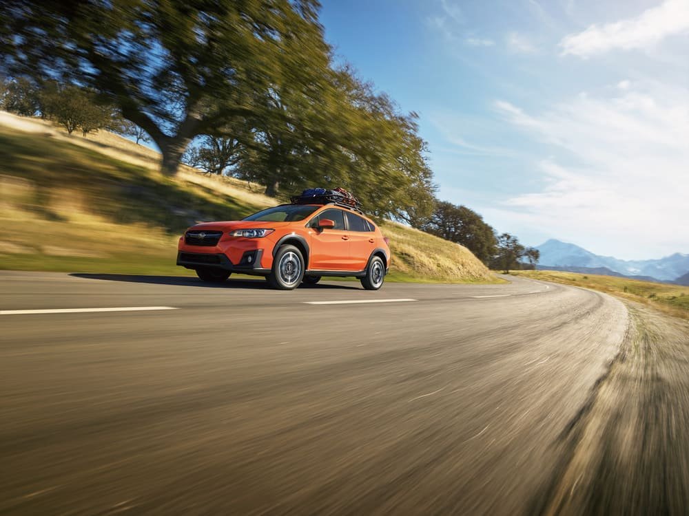 Subaru XV en carretera - neumáticos originales - de fabrica