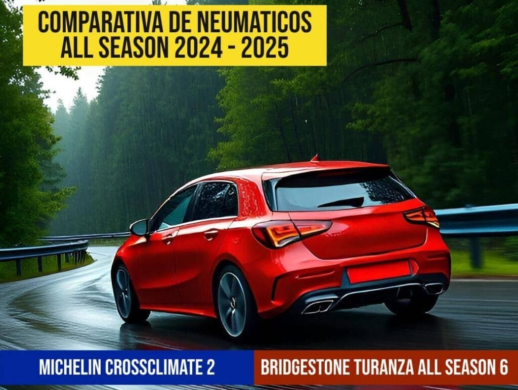 Comparativa neumaticos all season Michelin CrossClimate - Bridgestone Turanza All Season 6